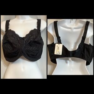 Prima Donna Bra Women’s UK 44H Madison Lace Floral Underwire Black